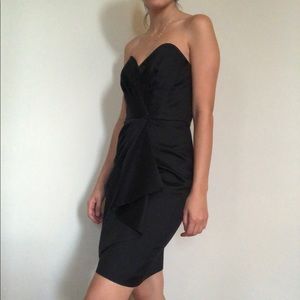 Milly of New York Black Strapless Dress